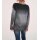 Rough knit sweater, grey silver coloured