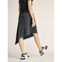 Satin skirt, black