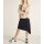 Satin skirt, black