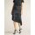 Satin skirt, black