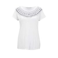 Jerseyshirt m. Stickerei, weiß