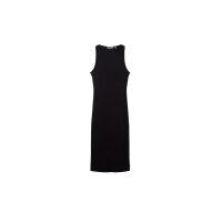 Marken-Rückendekolletékleid, schwarz