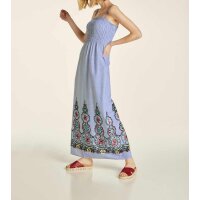 Maxi dress with embroidery, multicolour