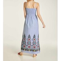 Maxi dress with embroidery, multicolour
