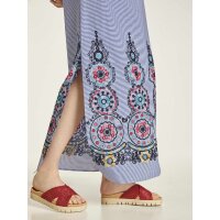 Maxi dress with embroidery, multicolour