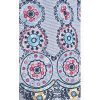 Maxi dress with embroidery, multicolour
