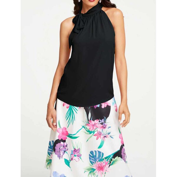 Bluzka top, czarna