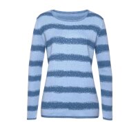Pullover m. Schmucksteinchen, blau