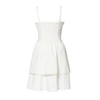 Bustier dress with lace, cream