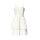 Bustier dress with lace, cream