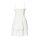 Bustier dress with lace, cream