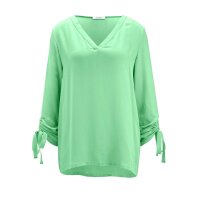 Bluse m. Raffungen, mint