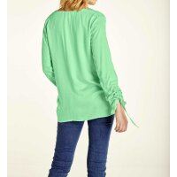 Blouse with ruchings, mint