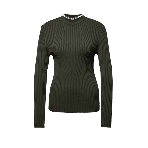 Designer-Rippenstrickpullover »Lynn«, graugrün