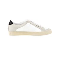 Leather sneaker, beige-white