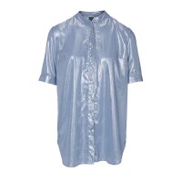Longbluse, blau