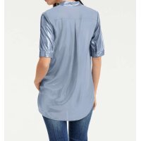 Longbluse, blau