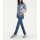 Longbluse, blau