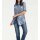Longbluse, blau