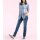 Longbluse, blau