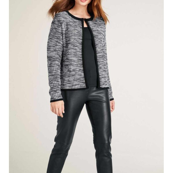 Designer-Strickjacke, schwarz-weiß