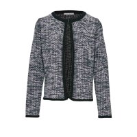 Designer-Strickjacke, schwarz-weiß