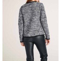 Designer-Strickjacke, schwarz-weiß