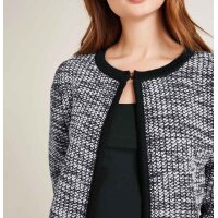 Designer-Strickjacke, schwarz-weiß