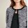 Designer-Strickjacke, schwarz-weiß