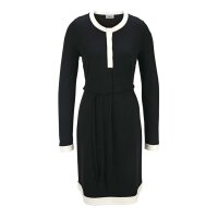 Jerseykleid, schwarz-weiß