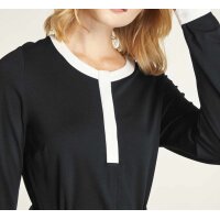 Jersey dress, black-white