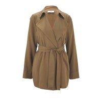 Jacke m. Gürtel, nougat