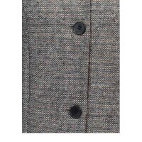 Tweedmantel, grau-melange