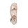 Leder-Espadrilles, roségoldfarben