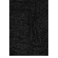 Damen-Strickponcho, schwarz-melange
