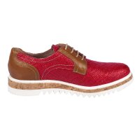 Lace up shoe, red