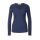 Rib knit sweater, dark blue