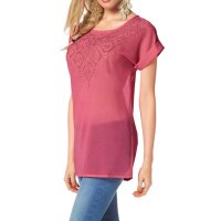 Blusenshirt m. Strass, altrosé-gold