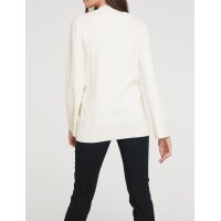 Feinstrickpullover m. Cut-Out, offwhite