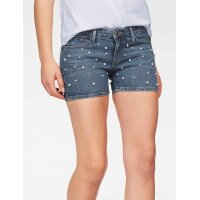 Marken-Jeansshorts m. Perlen, blau