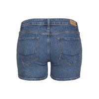 Jeans shorts with beads, blue