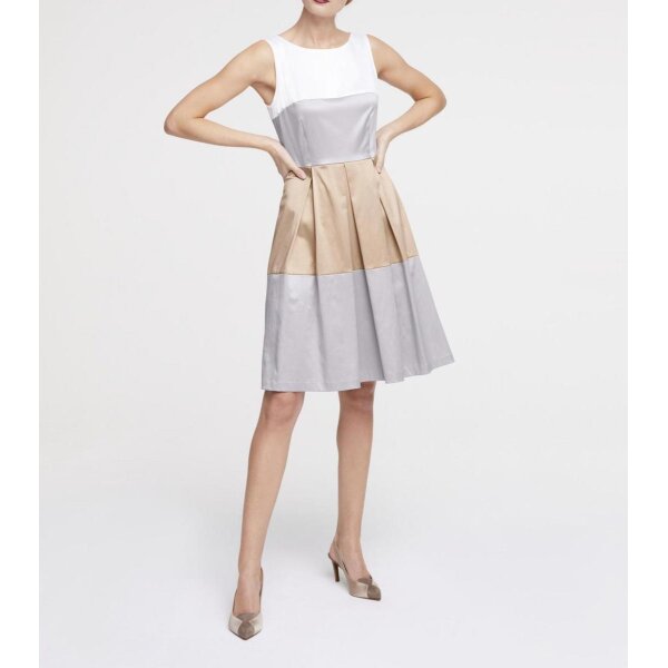 Princess dress, white-grey-beige