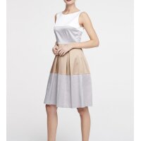 Princess dress, white-grey-beige