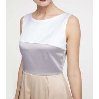 Princess dress, white-grey-beige
