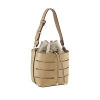 Beuteltasche, beige