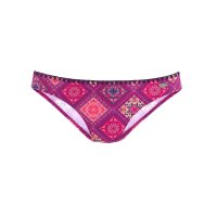 Bandeau bikini, bordeaux-multicolour, D-cup