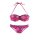 Bandeau bikini, bordeaux-multicolour, D-cup
