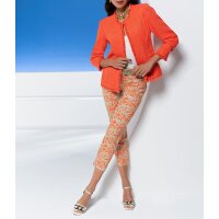 7/8-Stretch-Druckhose, beige-orange