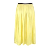 Satin skirt, yellow