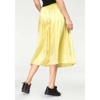 Satin skirt, yellow